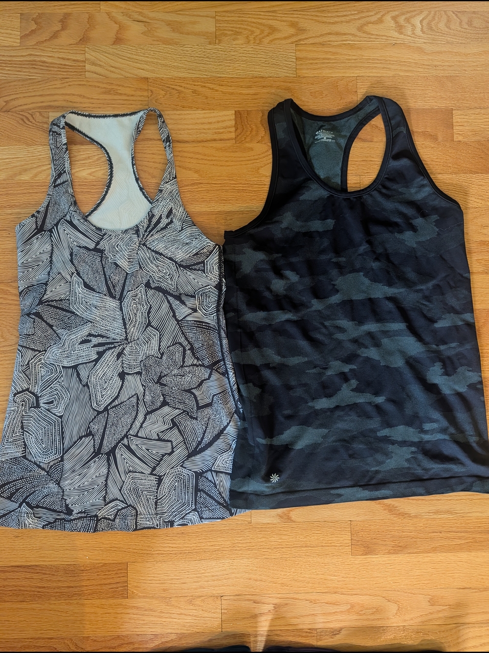 Women’s Racerback Tank Top - Black Camouflage